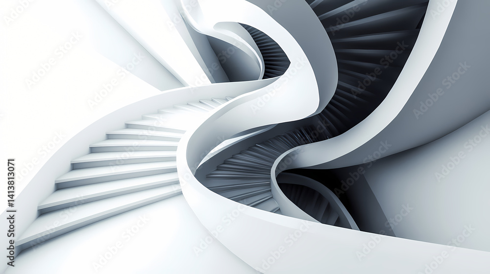 A stone staircase featuring a decorative wrought iron railing.