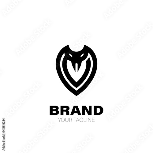 Viper Logo. Viper Logo Design. Viper Logo Brand. Viper Logo Vector Design Isolated on White Background
