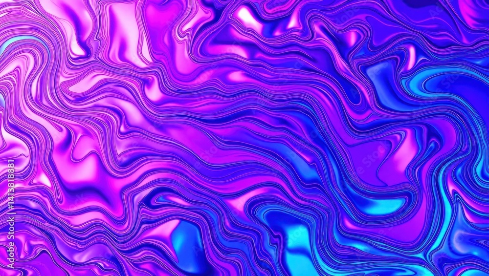 Vibrant, flowing liquid abstract design with swirling, iridescent colors Vibrant, flowing liquid abstract design with swirling, iridescent colors