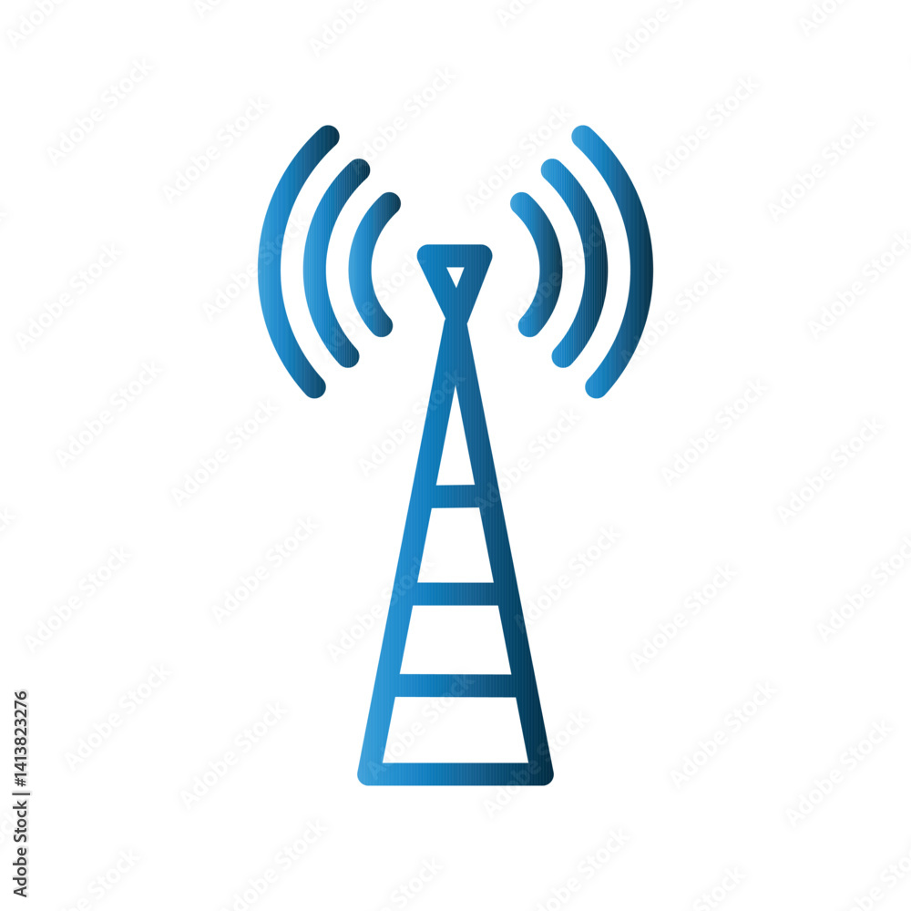 Signal Tower icon design template Signal Tower icon design template