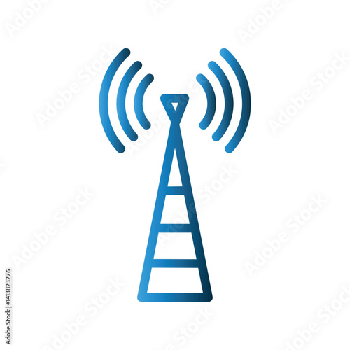 Signal Tower icon design template