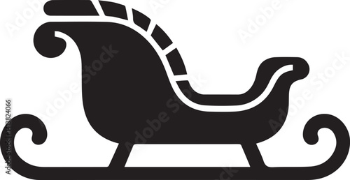 Santa sleigh presents vector art