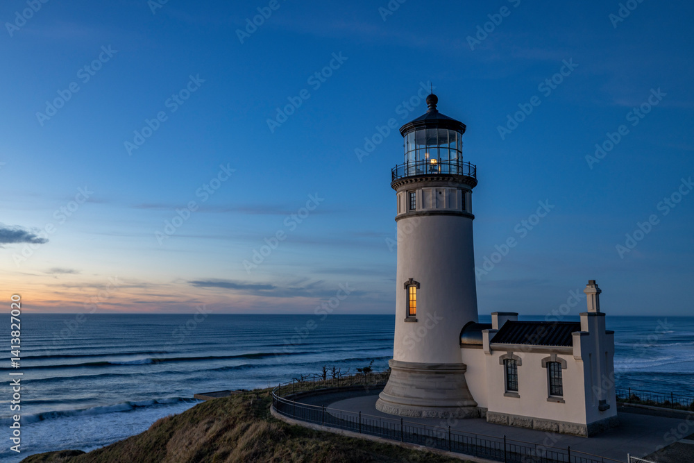 North Head Lighthouse at Cape Disappointment State Park in Washington State, USA North Head Lighthouse at Cape Disappointment State Park in Washington State, USA