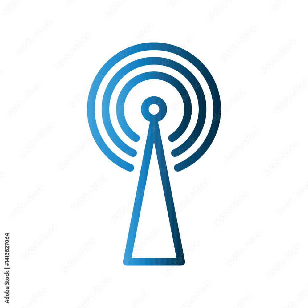 Signal Tower icon design template Signal Tower icon design template