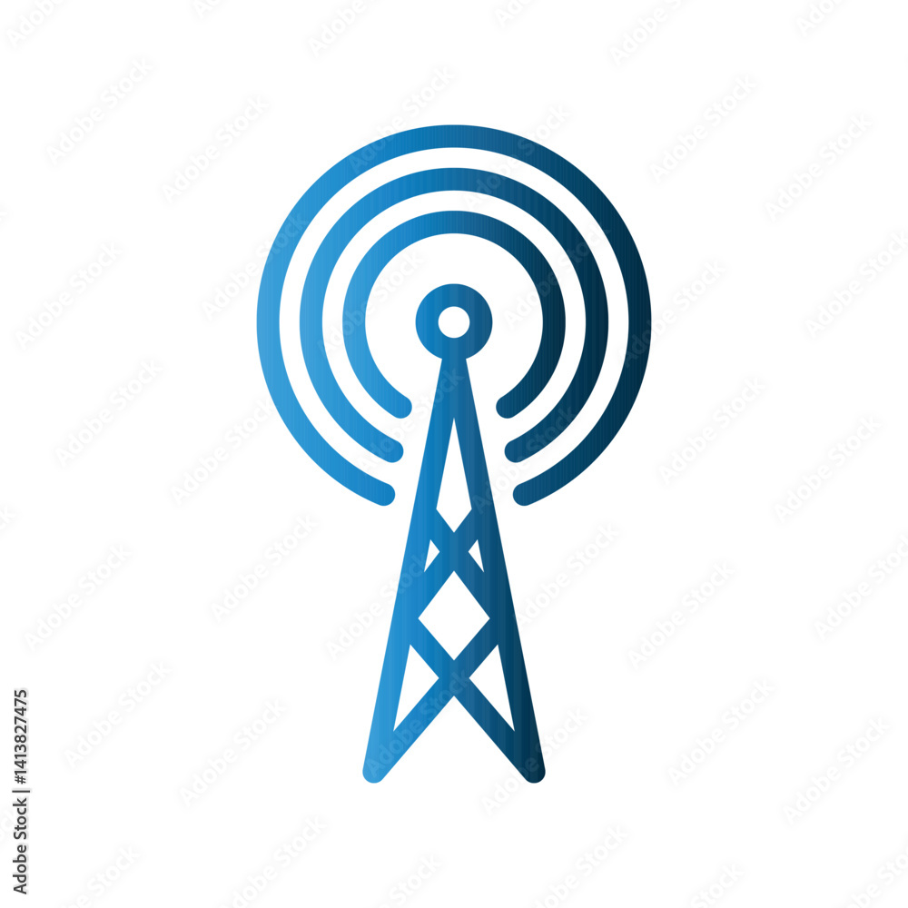 Signal Tower icon design template Signal Tower icon design template