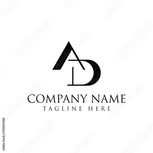 Logo letter AD design