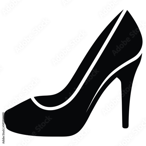 Stylish high heeled shoe with a sleek and modern design for fashion lovers