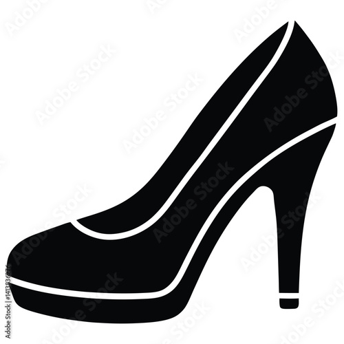 Stylish high heeled shoe with a sleek and modern design for fashion lovers