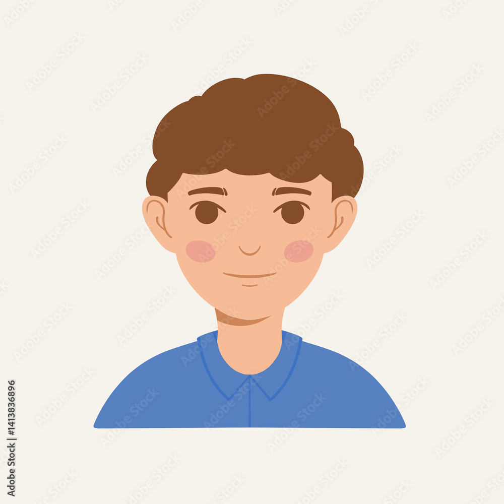 Flat color design person avatar Flat color design person avatar