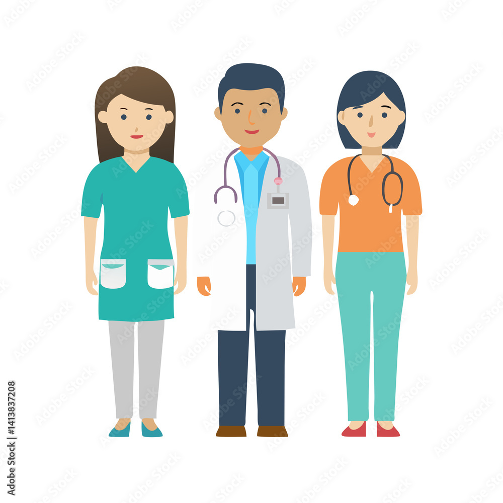 Healthcare Worker Team Icon Healthcare Worker Team Icon