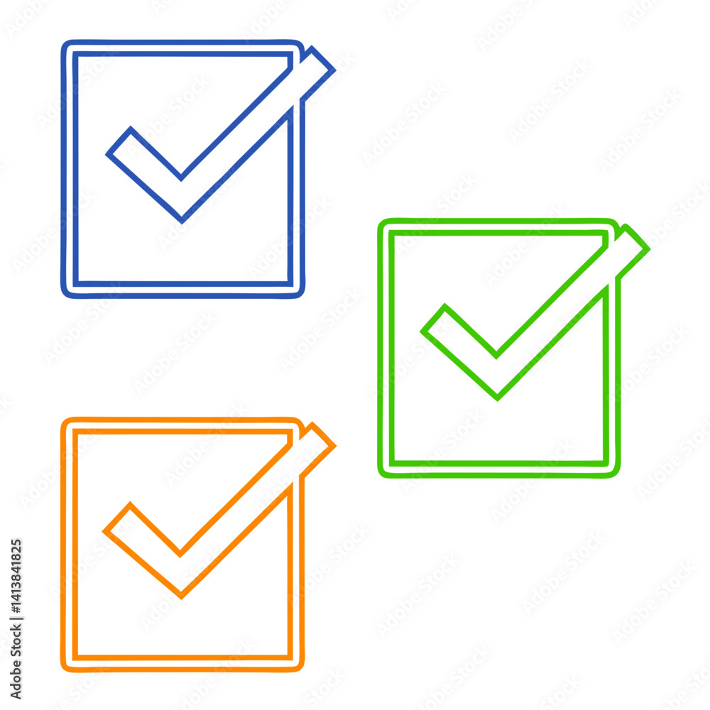 Minimalist Checkmark Square Icon Vector Illustration Design Minimalist Checkmark Square Icon Vector Illustration Design