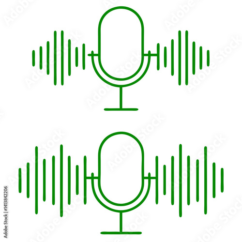 Sound and Music Icons in Vector Illustration