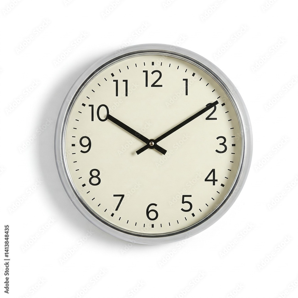 Square wall clock with black frame isolated on white background
Square wall clock with black frame isolated on white background