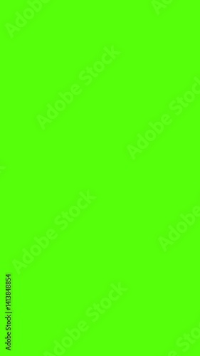 Wavy liquid animated transition on vertical green screen background. Seamless loop vertical animation.