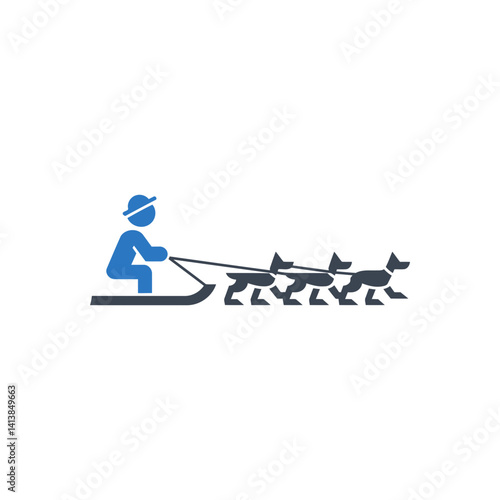 Dog Sledding Icon