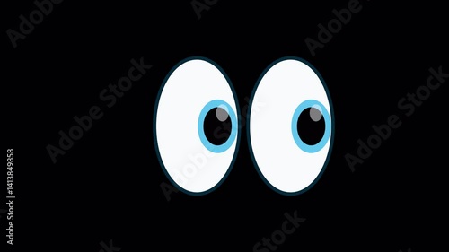 Cartoon eyes clipart design illustration