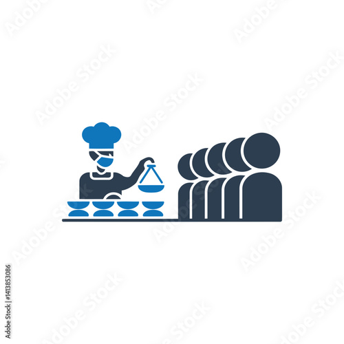 Chef Food Distribution Icon