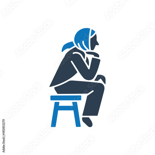 Woman Thinking Icon