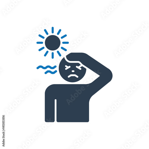Person Heatstroke Icon