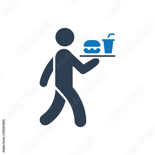 Person Carrying Food Icon