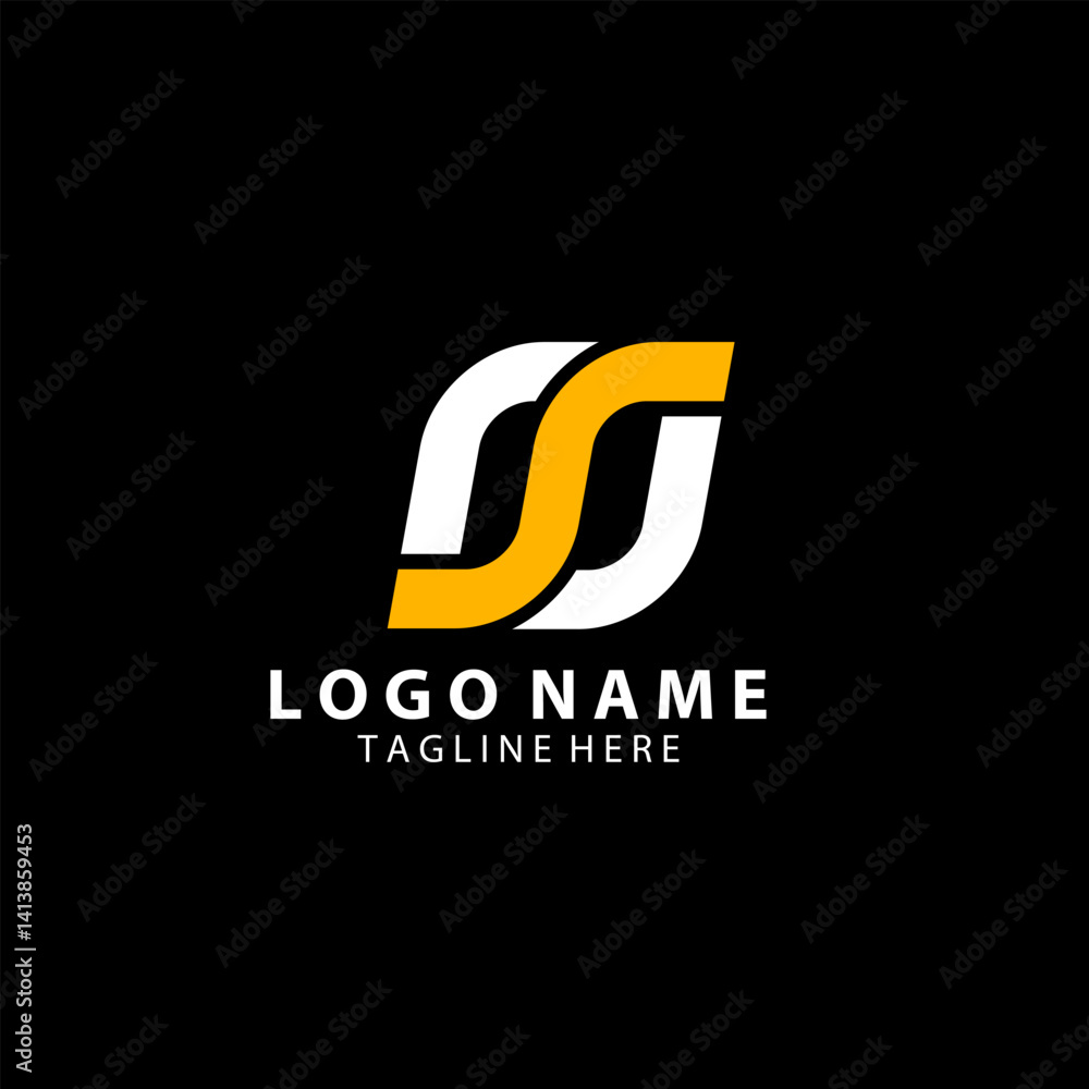 Obraz premium initial letter rsj logo design vector