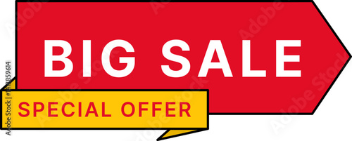 Big sale label - outline