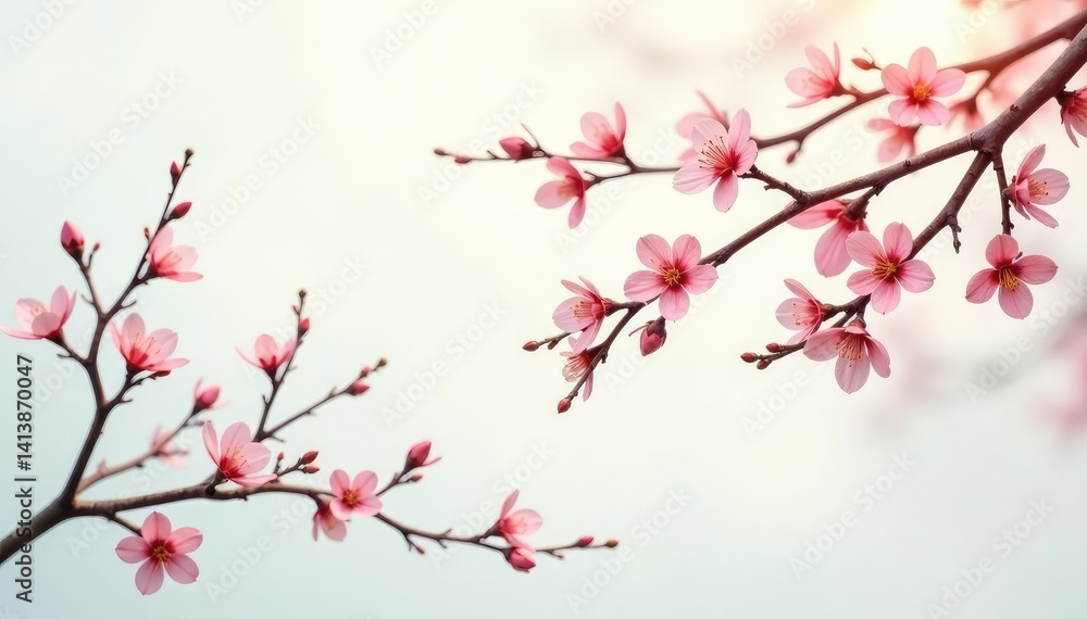 Isolated branches on white background with soft light, branches, wood Isolated branches on white background with soft light, branches, wood
