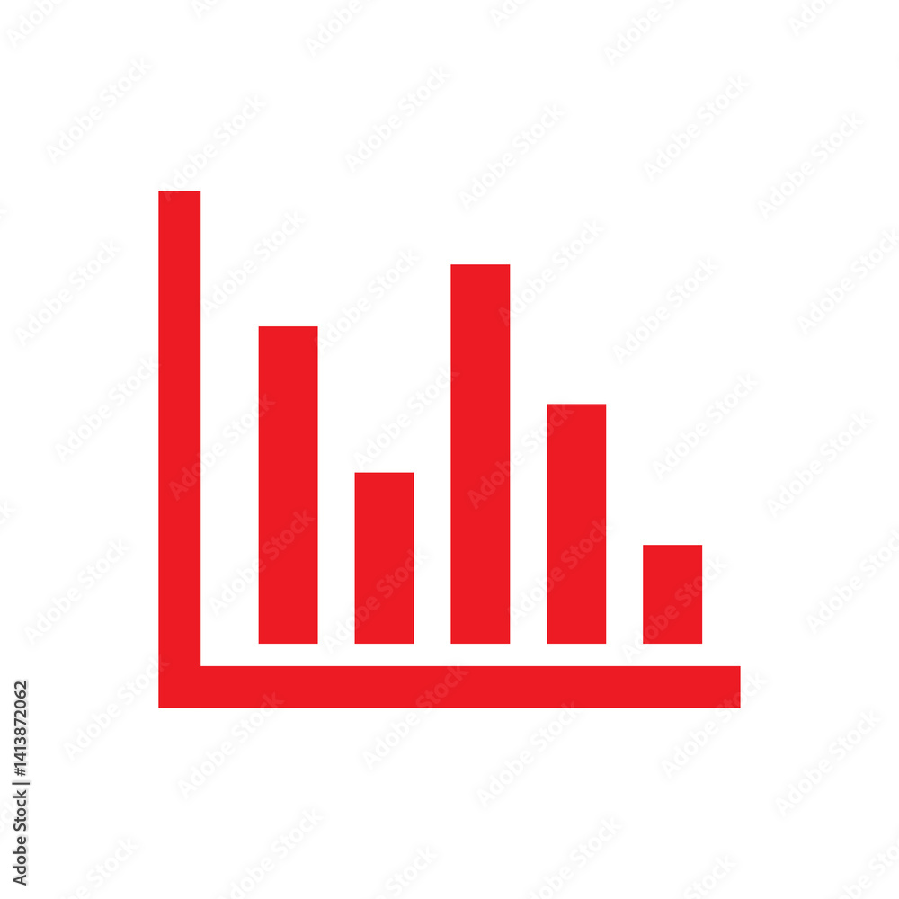 chart graph sign chart graph sign