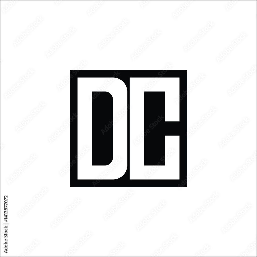 Fototapeta premium Modern Letter Combination Logo - Minimalistic Design