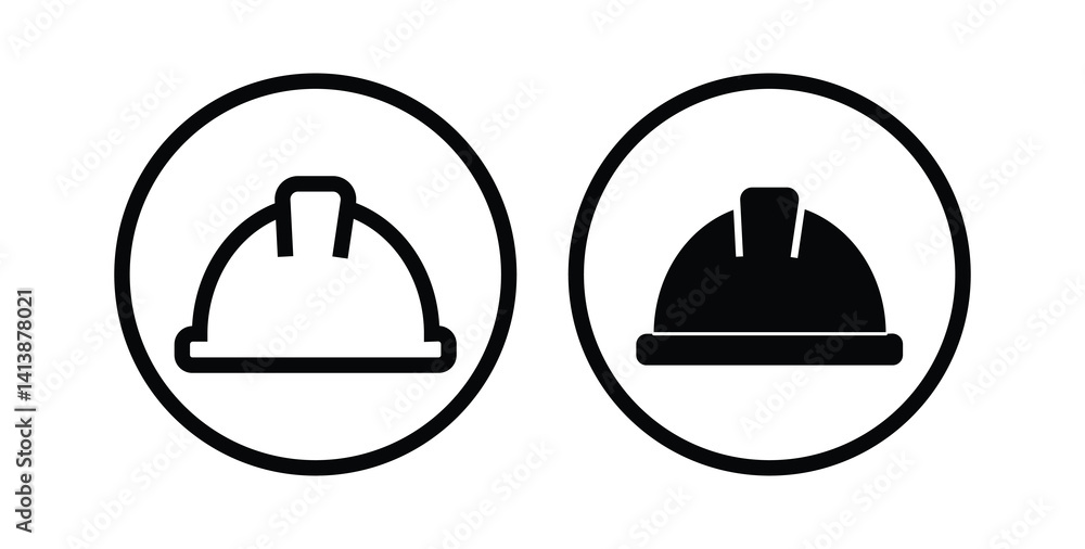 Helmet icons set. Construction helmet icon. Safety helmet. Vector illustration isolated on white background
Helmet icons set. Construction helmet icon. Safety helmet. Vector illustration isolated on white background