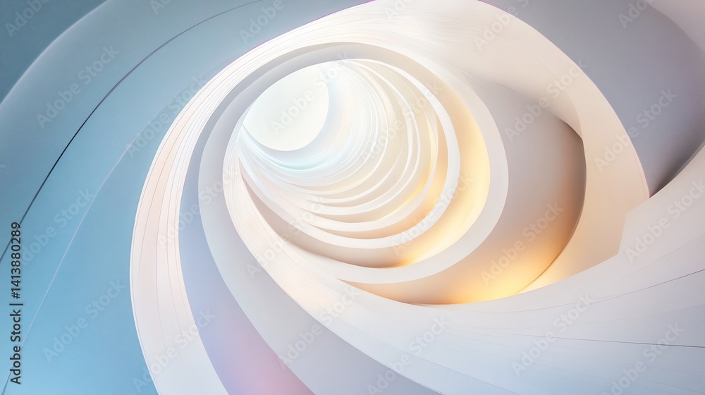 Abstract Architectural Spiral: A Modern Design Marvel