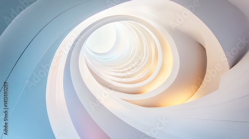 Abstract Architectural Spiral: A Modern Design Marvel