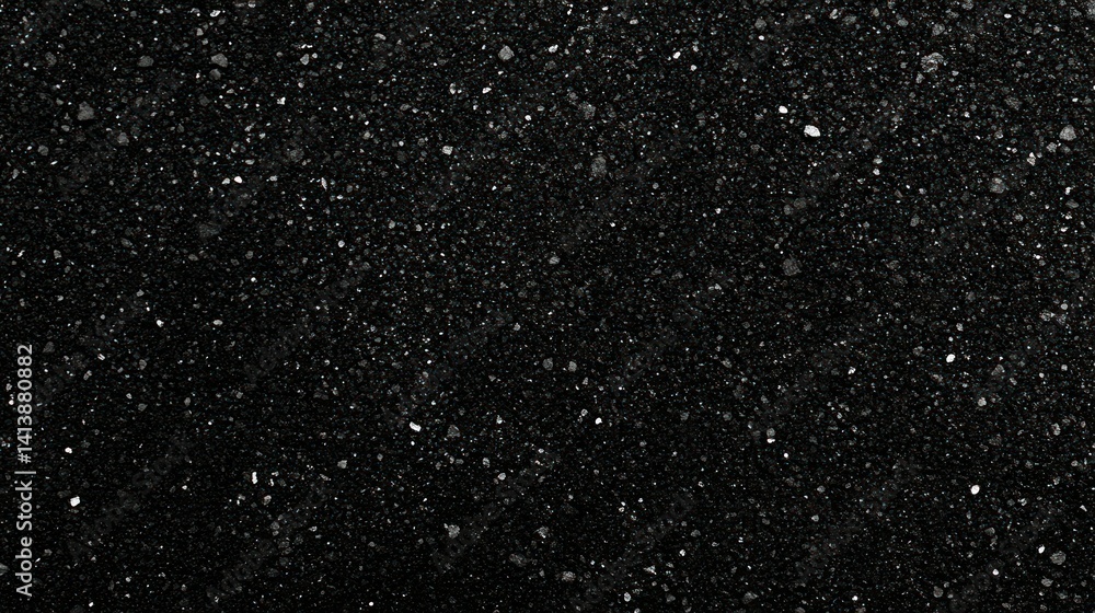 Close-up view of fine black granular material Close-up view of fine black granular material