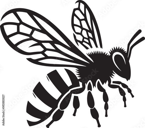 Bee. Vector illustration