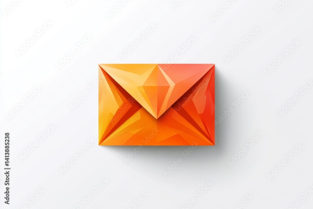 Geometric envelope graphic design Geometric envelope graphic design