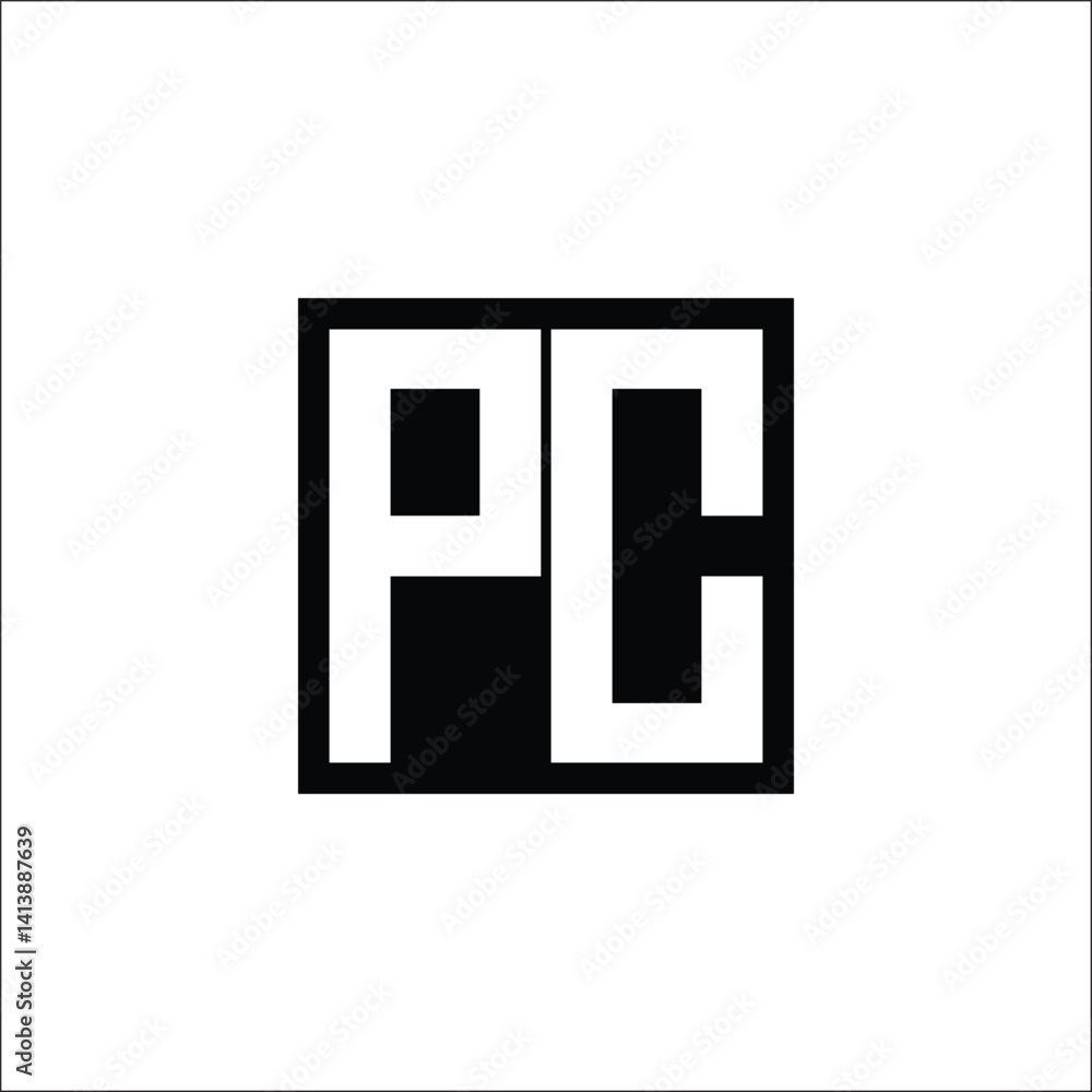 Modern Letter Combination Logo - Minimalistic Design Modern Letter Combination Logo - Minimalistic Design