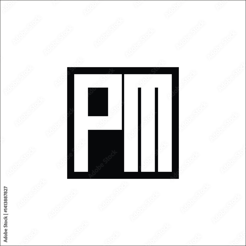 Modern Letter Combination Logo - Minimalistic Design Modern Letter Combination Logo - Minimalistic Design