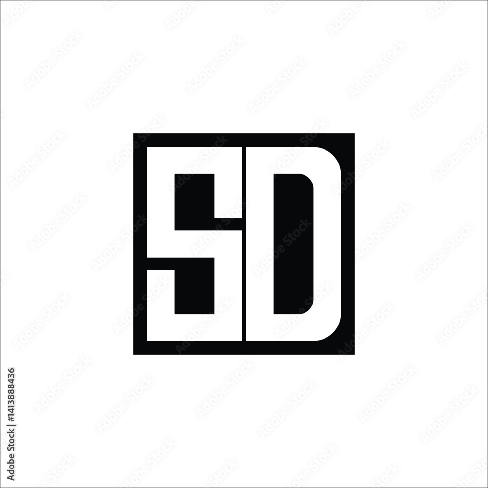 Modern Letter Combination Logo - Minimalistic Design Modern Letter Combination Logo - Minimalistic Design