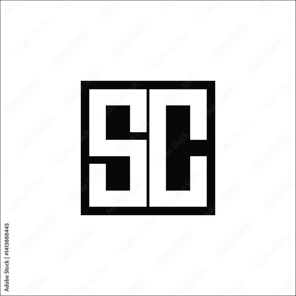 Modern Letter Combination Logo - Minimalistic Design Modern Letter Combination Logo - Minimalistic Design