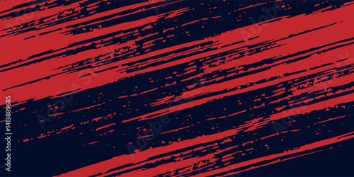 Red halftone dots blue color pattern gradient grunge texture background.