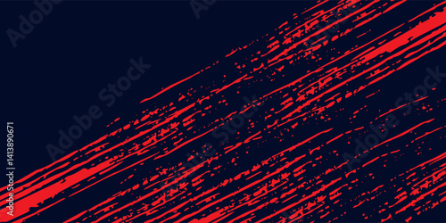 Red halftone dots blue color pattern gradient grunge texture background.