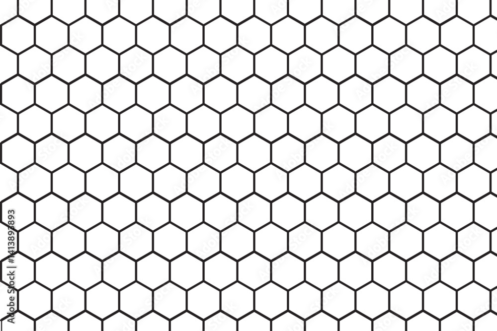 Fototapeta premium Hexagonal pattern cyberspace green background. Hexagon Grid tech pattern. Eps 10