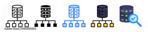 Structure Icon Set Multiple Style Collection