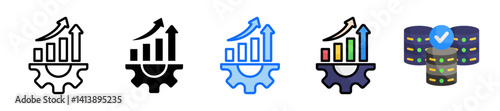 Profit Icon Set Multiple Style Collection
