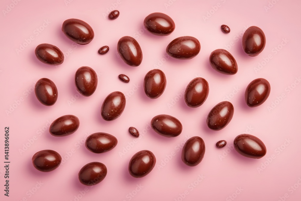 Fototapeta premium Chocolate Covered Treats Scattered