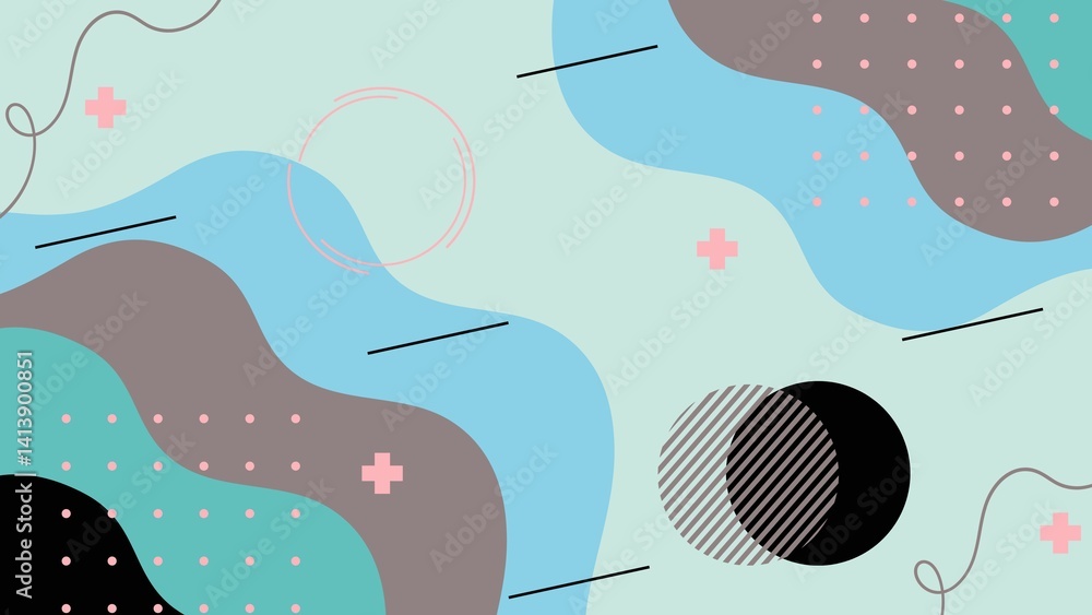 Pastel Abstract Geometric Background Design Pastel Abstract Geometric Background Design