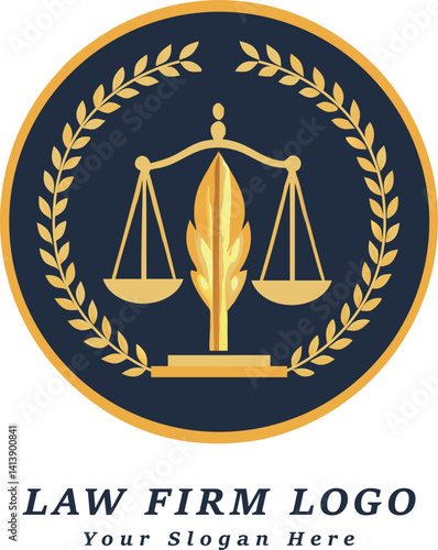 Revolution and justice logo concept — law firm logo design and lawyer logo vector template.