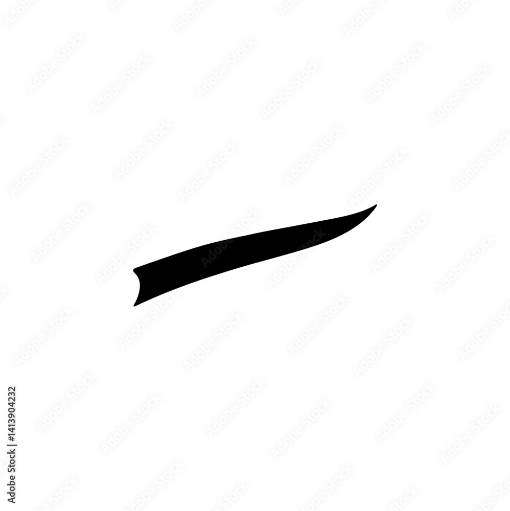 Texting tails. Swirling swash and swoosh. Vector illustration Texting tails. Swirling swash and swoosh. Vector illustration