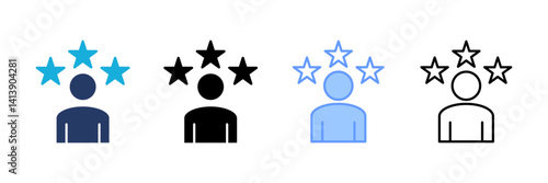 Experience Icon set multiple style collection