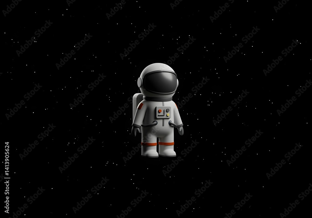 Astronaut in Space, Space Exploration, Cosmic Journey, Generative AI image. Astronaut in Space, Space Exploration, Cosmic Journey, Generative AI image.